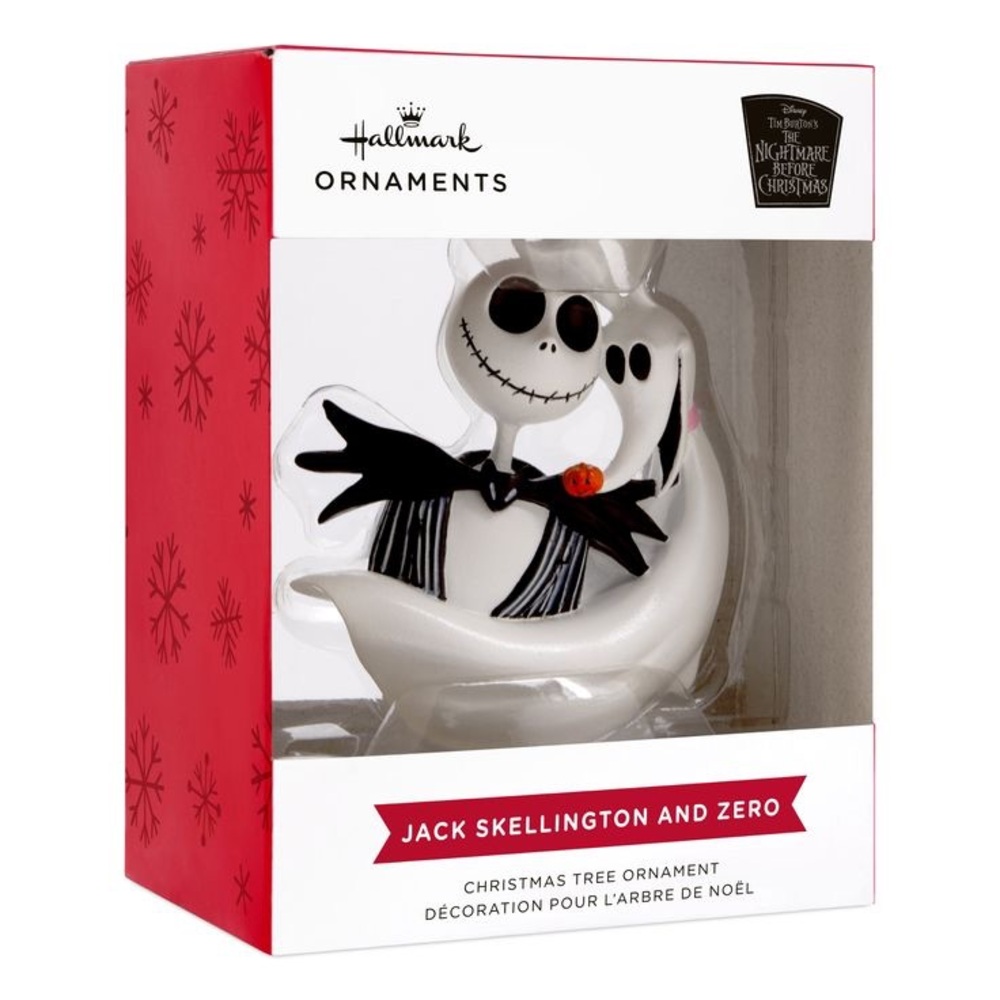 NWT Disney Tim Burton Nightmare Before Christmas Jack Skellington X-mas Ornament